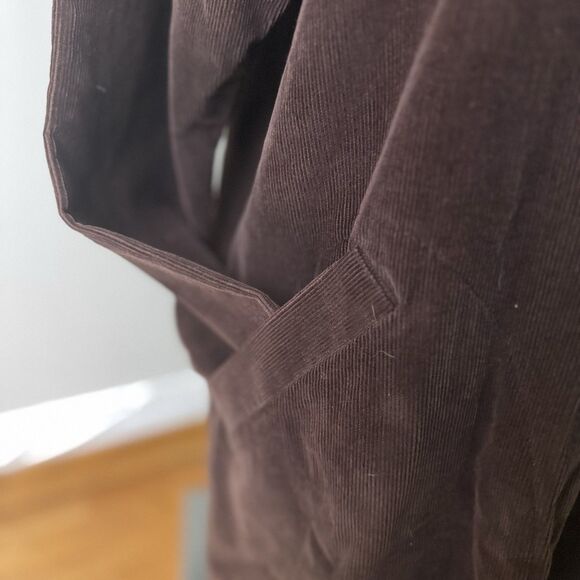 Appleseeds Women’s VTG Corduroy Shirt Petite Dark Academia Preppy Brown 12P - Picture 12 of 16